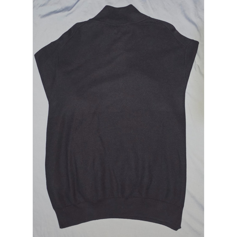 POLO RALPH LAUREN Quarter-Zip‎ Mesh-Knit Sweater Men's Size 2XL Navy - Picture 5 of 8